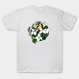 Western Tanager Watercolor T-Shirt